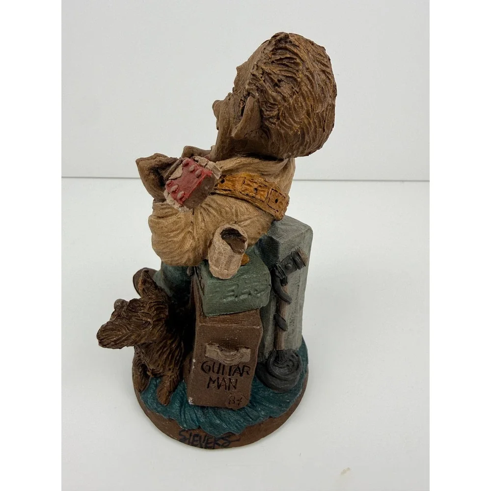 Vintage 1984 Sievers Guitar Man Figurine Musician with Dog Sculpture 8028 - Picture 4 of 7